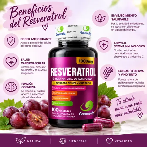 🍇 NAD+ + RESVERATROL — GREENSOFG — imagen 5